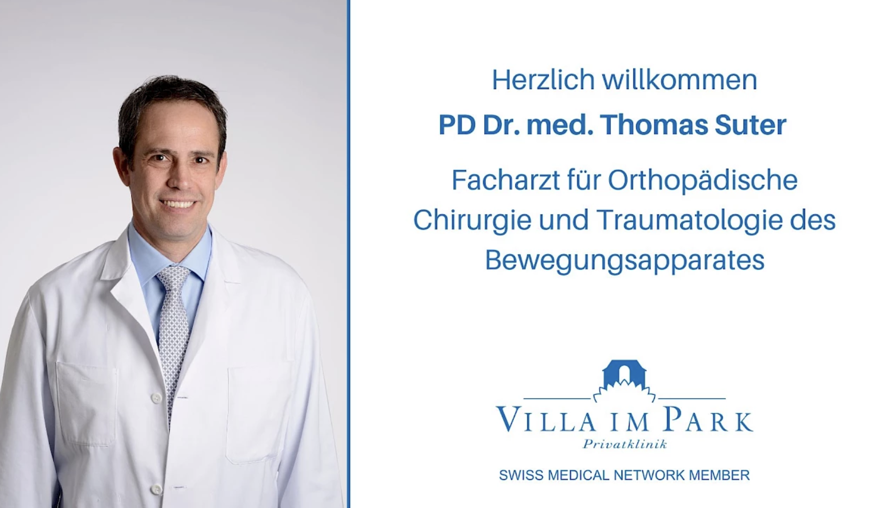 PD Dr. Med. Thomas Suter stösst zum Orthopädie-Team der Privatklinik ...