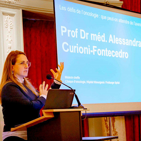Prof Dr med. Alessandra Curioni-Fontecedro, consulente senior, Clinica oncologica, Hôpital fribourgeois / Freiburger Spital