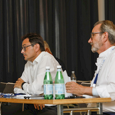 Raffaele De Rosa, Direttore Dipartimento Sanità e Socialità Canton Ticino & Raymond Loretan, Presidente CdA Swiss Medical Network